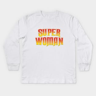 Super Woman Kids Long Sleeve T-Shirt